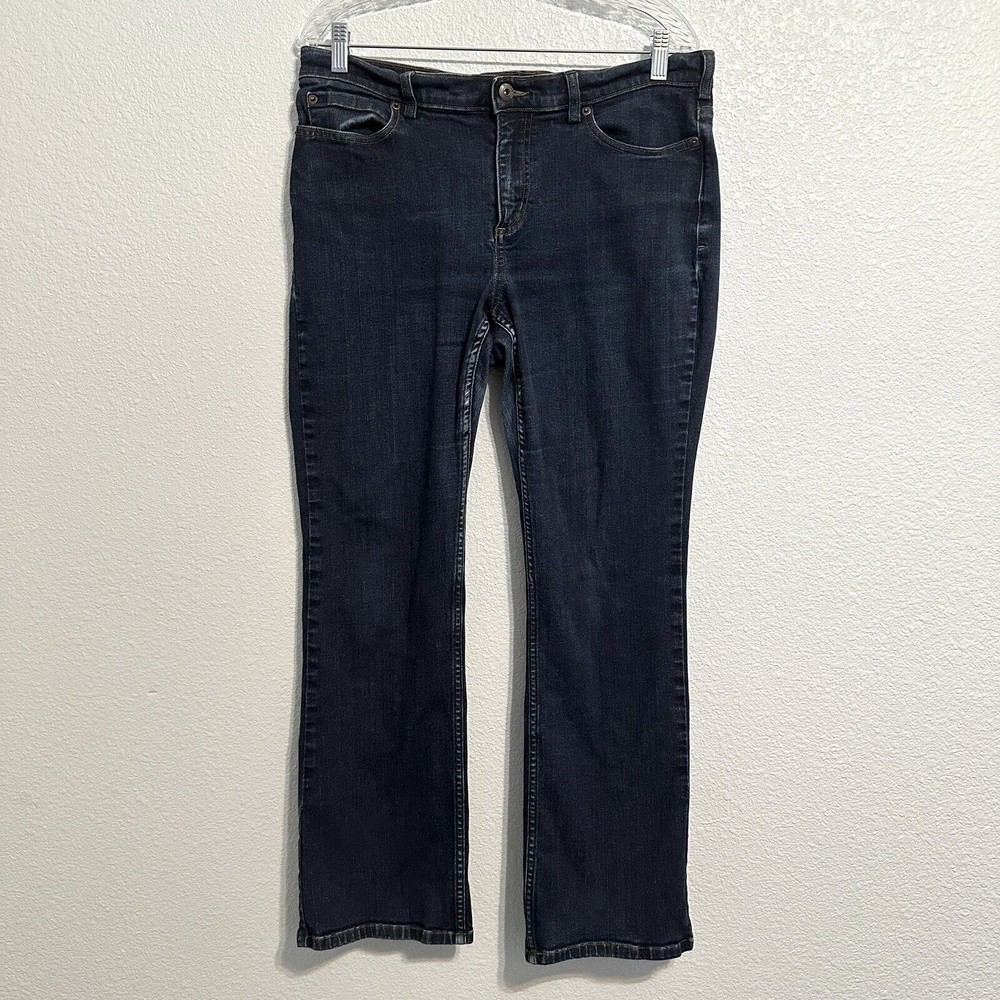 Duluth Trading Co Jeans Women’s Size 14x31 Blue Denim Pants Dark Wash